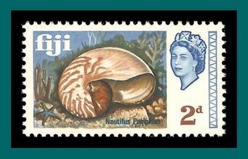 Fiji 1968 Chambered Nautilus, MNH  242,SG373