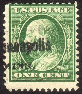 1910, US 1c, Franklin, Used, Sc 374