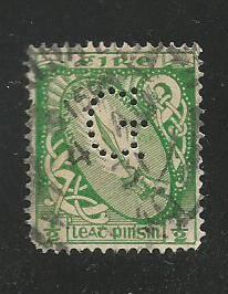 Ireland #65   perfin