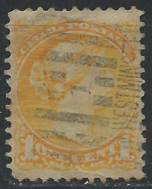 Canada 1876 - 1c Victoria used