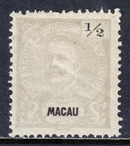 Macao - Scott #75a - P12½ - MH - Diagonal crease - SCV $18