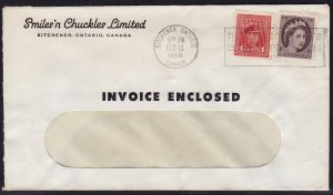 Canada - 1943,1954 - Scott #254,337 - used on cover - Corner card