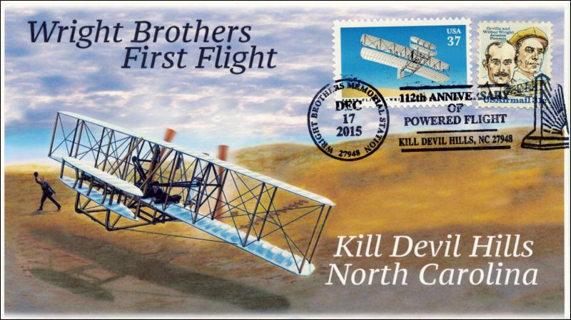 2015, 112th Anniv of Powered Flight, Kill Devil Hills NC,  Wright Bros, 15-318