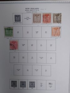 collection on pages New Zealand postal-fiscals IG: CV $265