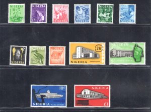 1961 Nigeria - Stanley Gibbons n. 89/101 - Series of 13 values - MNH** (1 MH val