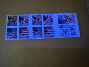 US USA 5 Booklets (100 Pcs) of 2024 Forever US Flag MNH Stamps with Free FedEx.