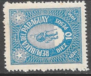 Paraguay 318: 10p Lion, Liberty Cap, MH, F-VF