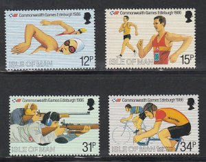 Isle of Man # 297-300, Commonwealth Games, Mint NH, 1/2 Cat.