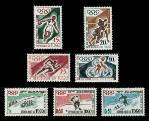 Togo 1960 - Rome & California Olympics - Set of 7v - Scott 369-75 - MNH