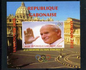 GABON 2009 Pope John Paul II Memory Deluxe s/s Mint (NH) VF #2