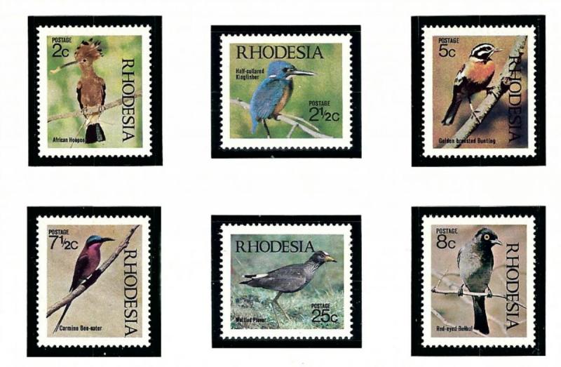 Rhodesia 304-09 MNH 1971 Birds