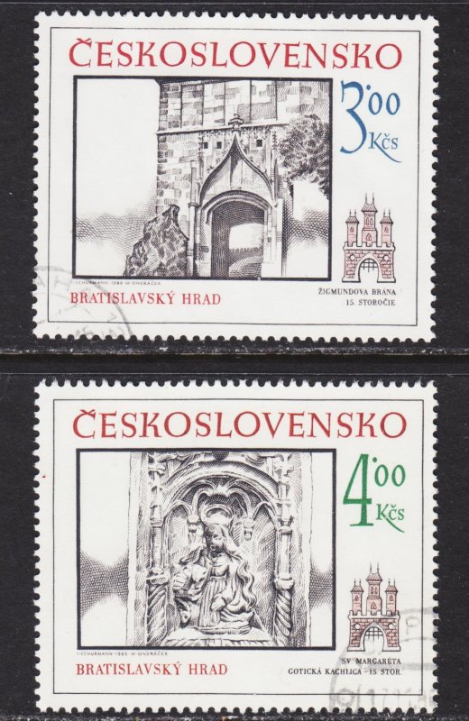 Czechoslovakia Scott 2618-19 complete set VF CTO.