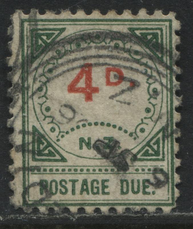 New Zealand 1899 4d Postage Due used 