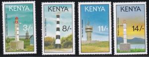 Kenya # 587-590, Lighthouses, NH 1/2 Cat