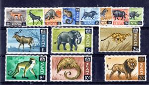 Kenya 1966 Animals Set To 20/- SG20/35 Mint MH X6661