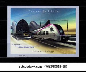 MALAYSIA - 2002 EXPRESS RAIL LINK / RAILWAY TRAINS - MIN/SHT MNH