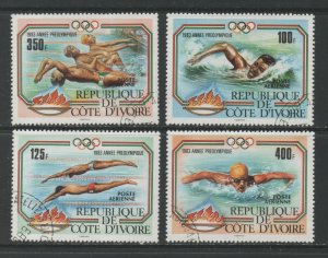 Thematic Stamps Sports - IVORY COAST 1983 PRE OLYMPIC YEAR 4v 774/7 used