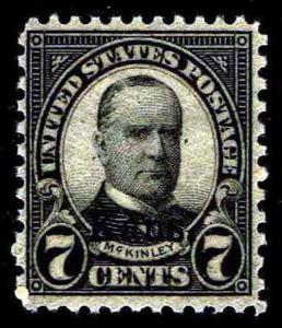 US.# 665 Kansas Overprint Issue of 1929 - OGLH - VF - CV$25.00 (ESP#0972)