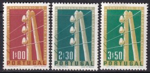 Portugal 1955 Sc 813-5 set MH* heavy hinging