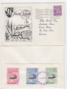 Guernsey Herm Europa 1963 set 3 - FDC