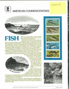 USPS COMMEMORATIVE PANEL #260 FISH #2205-09