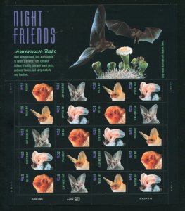 3661 - 3664 Night Friends Sheet of 20 34¢ Stamps MNH