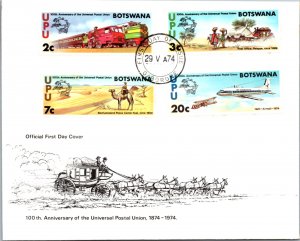 Botswana, Worldwide First Day Cover, U.P.U. Universal Postal Union