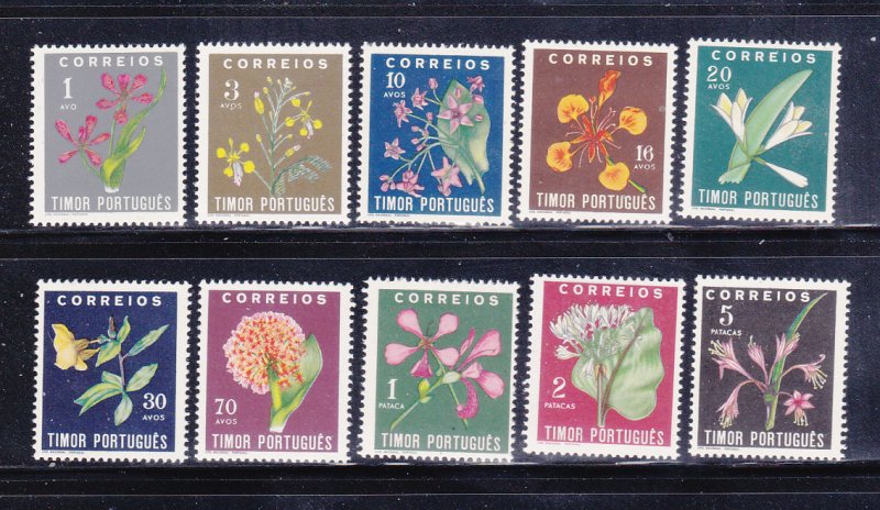 Timor 260-269 Set MNH Flowers