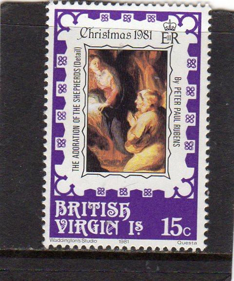 British Virgin Islands  1981 Christmas used