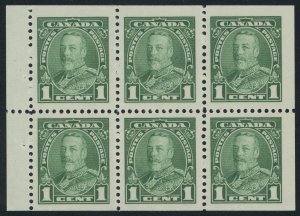 Canada 217b - Booklet pane of 6 - VF Mint never hinged