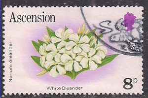 Ascension 1981 QE2 8p Flowers SG 287A used ( E1347 )