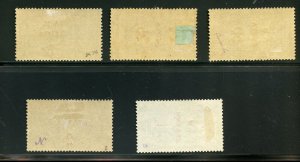 GREECE SCOTT #159/63 OLYMPIC SURCHARGES MINT HINGED