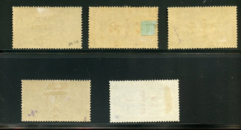 GREECE SCOTT #159/63 OLYMPIC SURCHARGES MINT HINGED