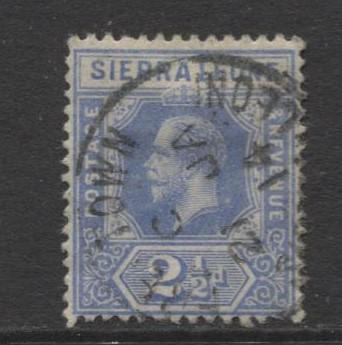 Sierra Leone - Scott 107 - KGV - Definitive -1912 - FU- Single 2.1/2d Stamp