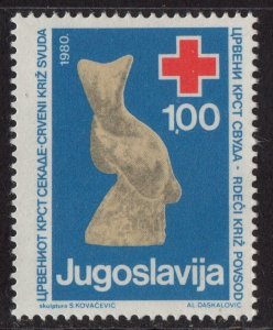 Thematic stamps YUGOSLAVIA 1980 RED CROSS WEEK 1926 mint