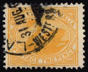 Australia-Western Aust. #77 Swan; Used (4.75)