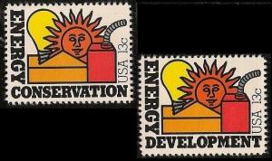 US 1723-1724 Energy 13c set (2 stamps) MNH 1977