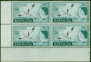 Bermuda 1953 6d Black & Deep Turquoise SG143 Fine MNH Block of 4 (3)