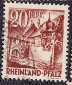 Germany -French Occupation Rheinland-Pfalz 1948 -  6N23 Used
