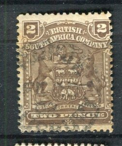 RHODESIA; 1898 early classic Springbok issue fine used 2d. value