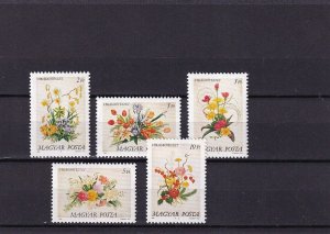 G009 Hungary 1989 Flower Arrangements set mint