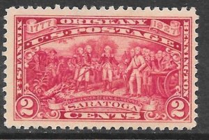 USA 644: 2c Surrender of General Burgoyne (1821), by John Trumbull, MNH, F-VF