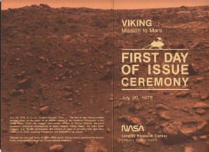 1978 Viking Mars Mission Sc 1759 First Mars Landing FDC Souvenir Program