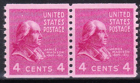 MOstamps - US Scott #843 Mint OG NH Coil Pair - Lot # DS-3592