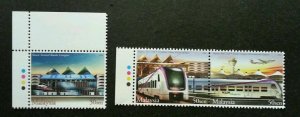 *FREE SHIP Express Rail Link Malaysia 2002 Transport Train (stamp color) MNH