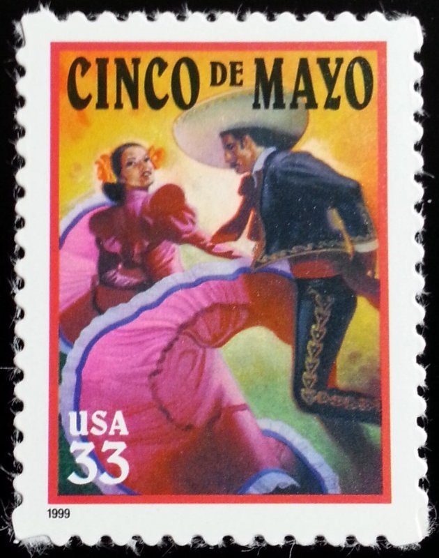 1999 33c Cinco de Mayo, Battle of Puebla Scott 3309 Mint F/VF NH