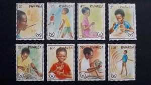 Rwanda 1981 International Year of Disabled Persons ** MNH Full set Mi 1143-1150