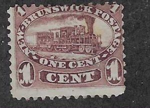 New Brunswick  #6  1c Locomotive  (MNG) CV $37.50