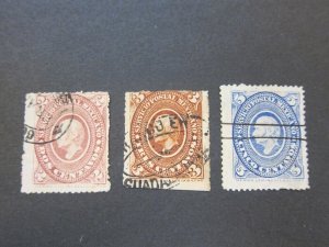 Mexico 1885 Sc 166-7,169 FU