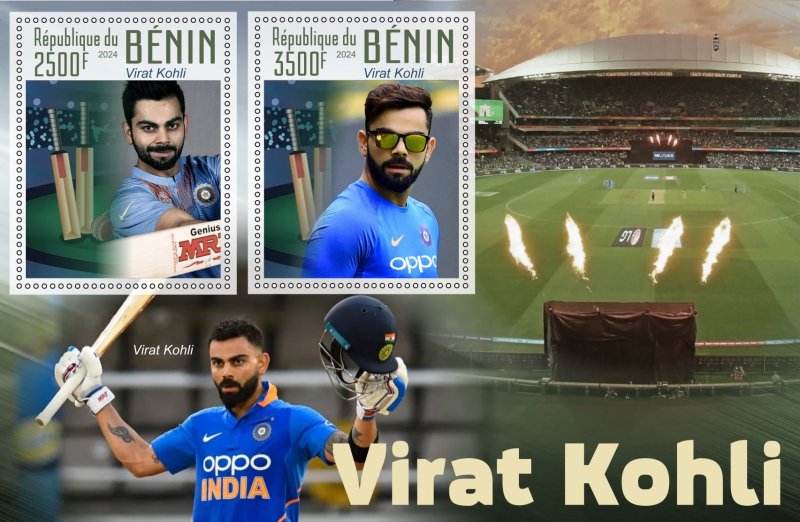 Stamps. Sports. Cricket 2024 year 1+1 sheets perforated MNH**